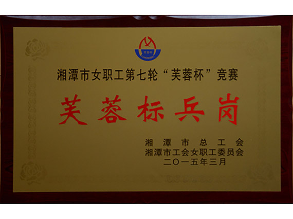 熱烈祝賀【韶山恒旺】榮獲&ldquo;湘潭市芙蓉標(biāo)兵崗&rdquo;稱號(hào)！